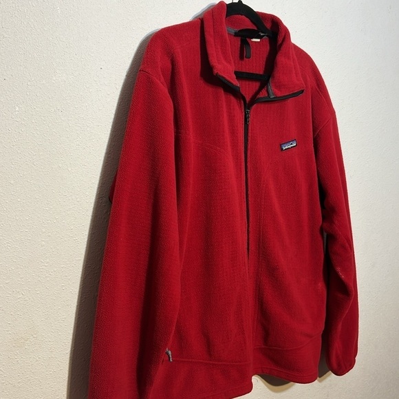 Patagonia Men’s Polartec Regulator Red Zip Up Fleeced Jacketet Size XL - Picture 3 of 15